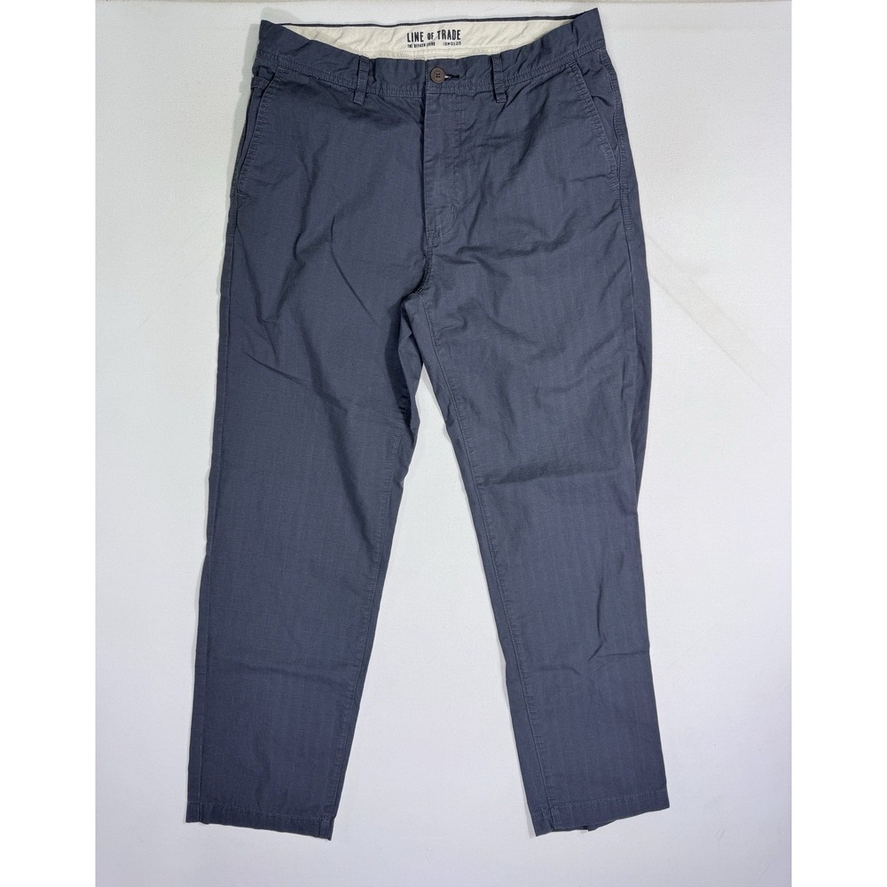 Line of Trade Men’s Officer Chino Pants Straight Fit 32x32 (32x30) Grey Ripstop